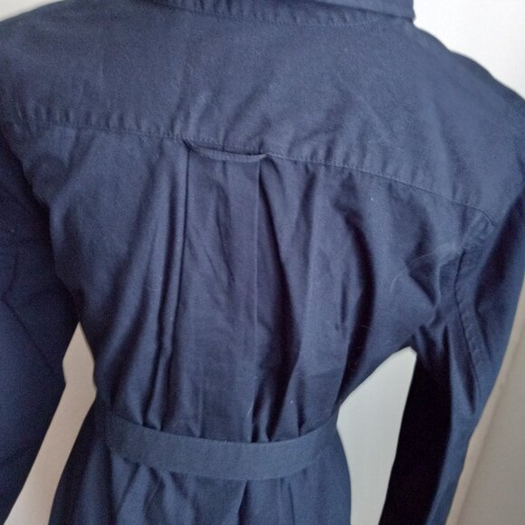 GAP NAVY BLUE SHIRT WAIST DRESS M NWT - Picture 3 of 7